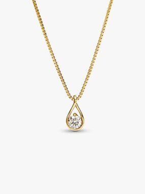 Pandora Infinite 14k Gold Lab-grown Diamond Pendant Necklace
